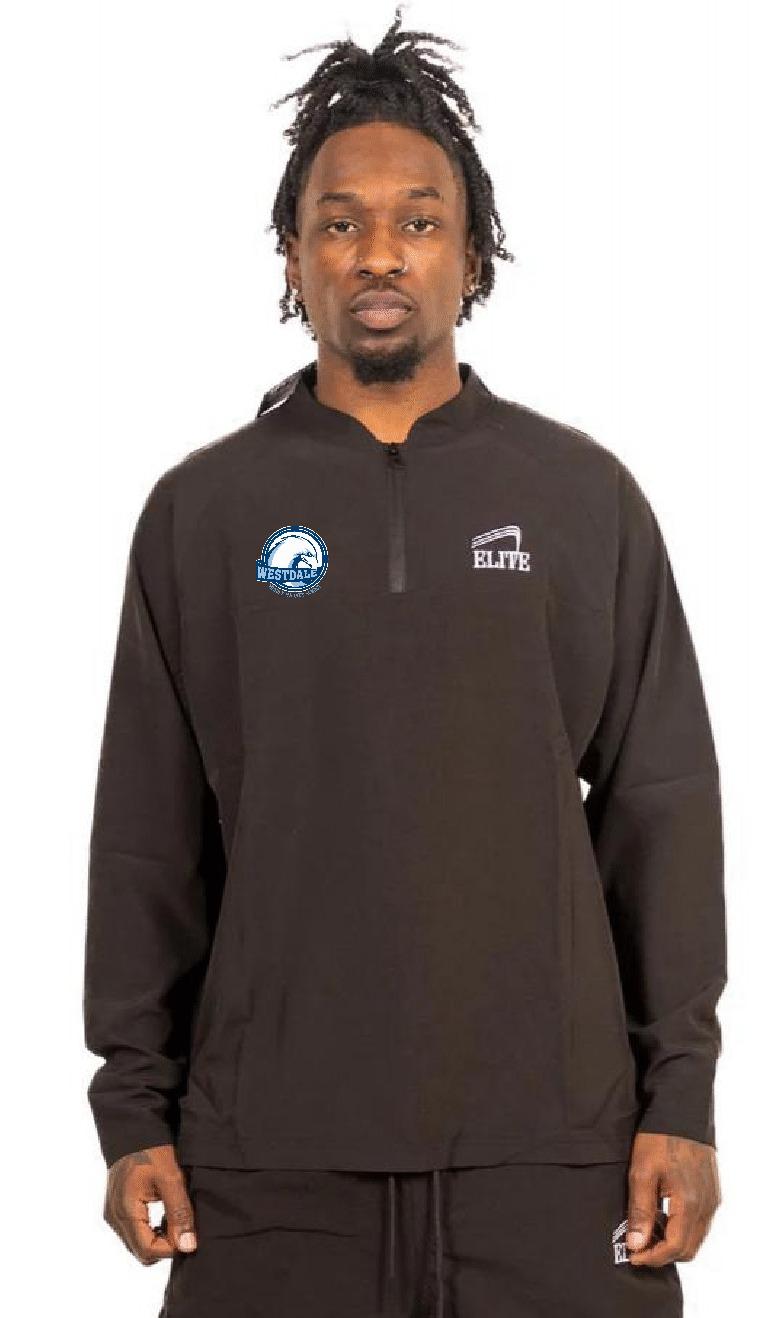 Westdale Middle Microfiber 1/2 Zip - Black