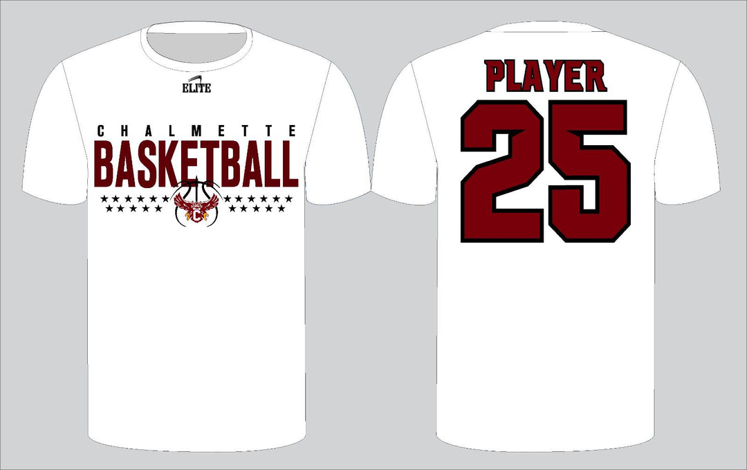 Chalmette Basketball T-Shirt - White