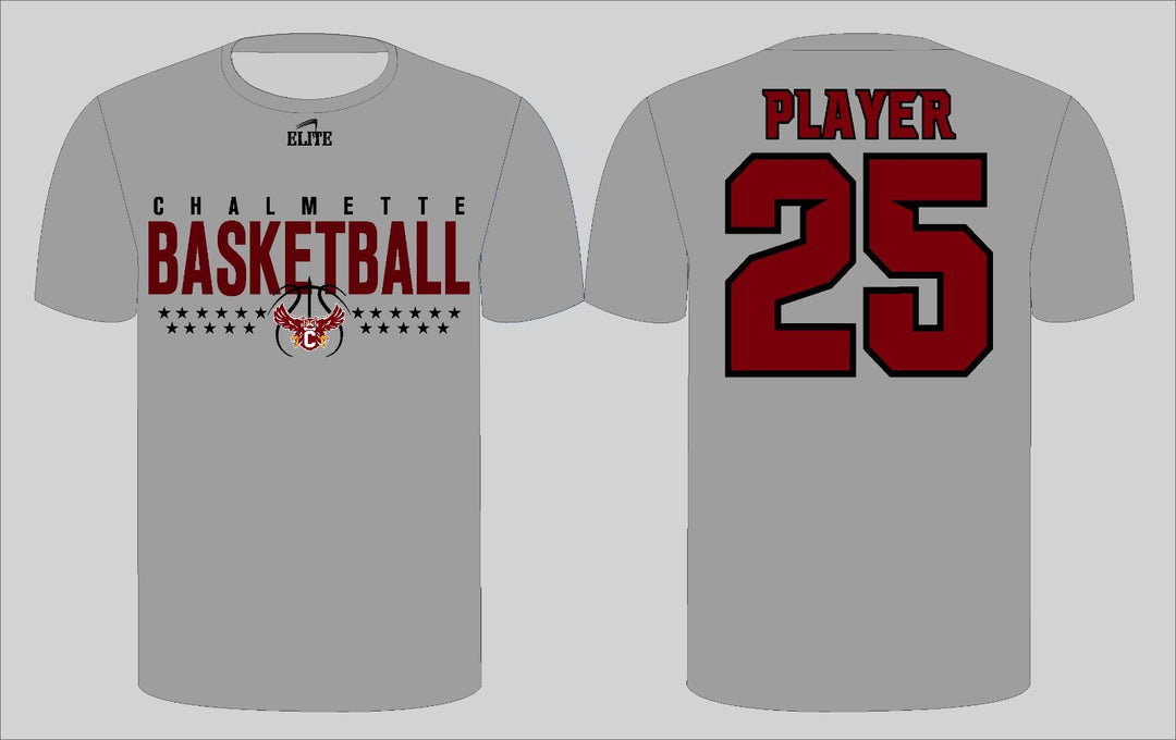 Chalmette Basketball T-Shirt - Grey