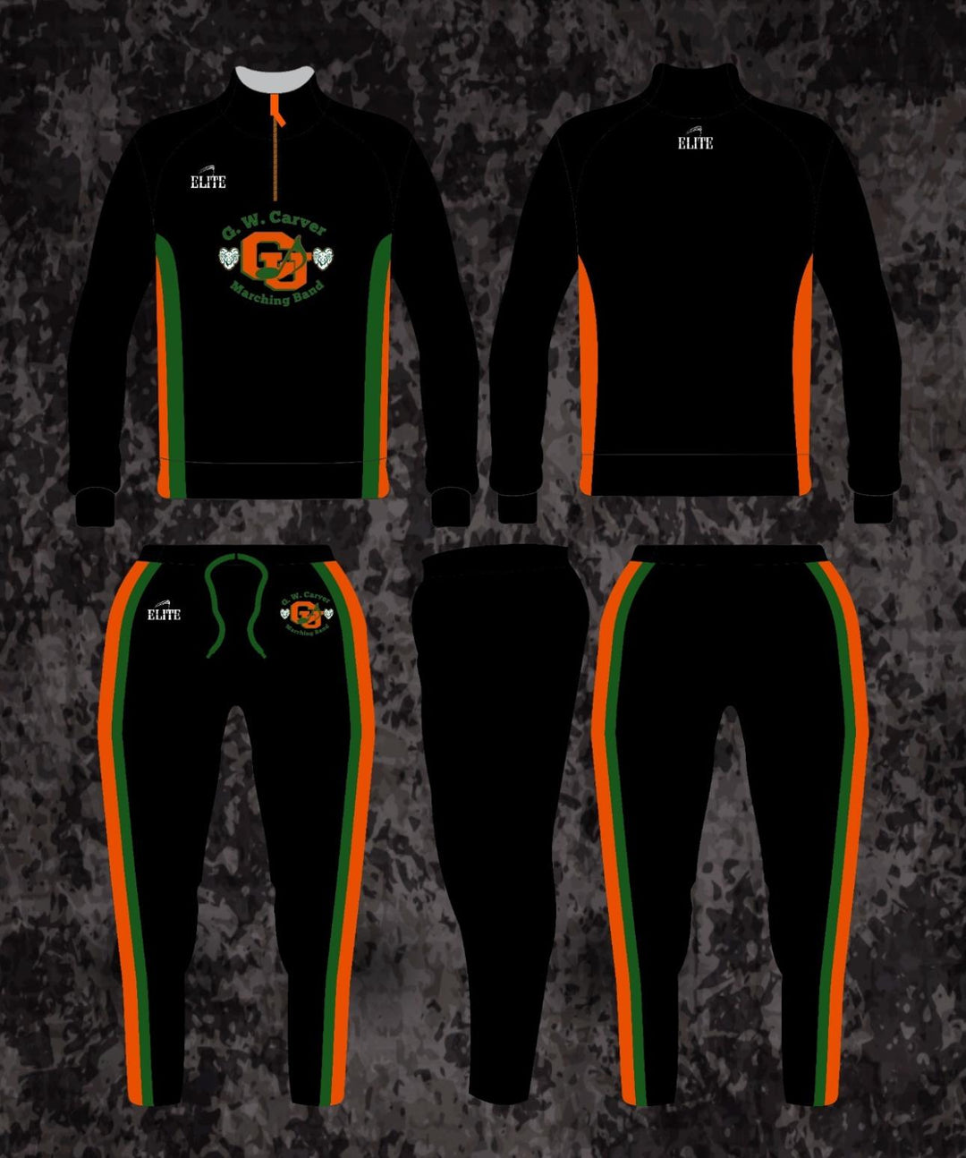 Carver Band Parent and Friends TrackSuit - Black