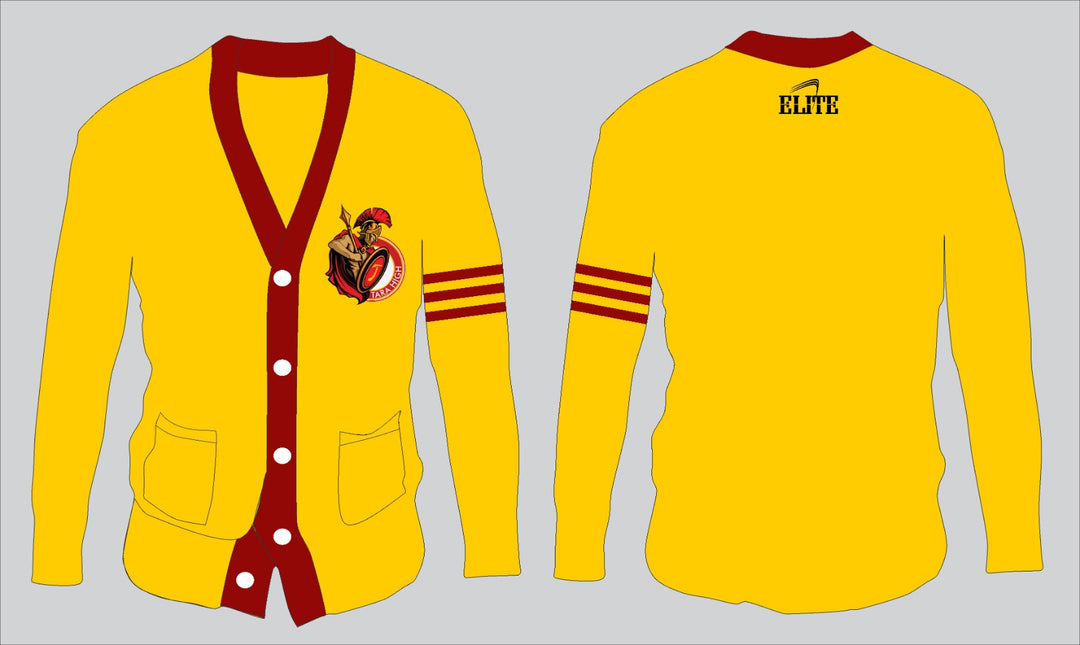 Tara High School Student-Faculty Cardigan Jersey - Yellow