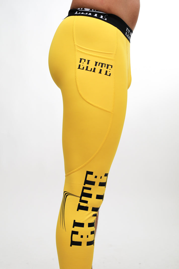 Elite Full Length Tights - Gold