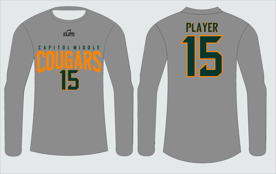 Cougars Long Sleeve Shirt - Grey