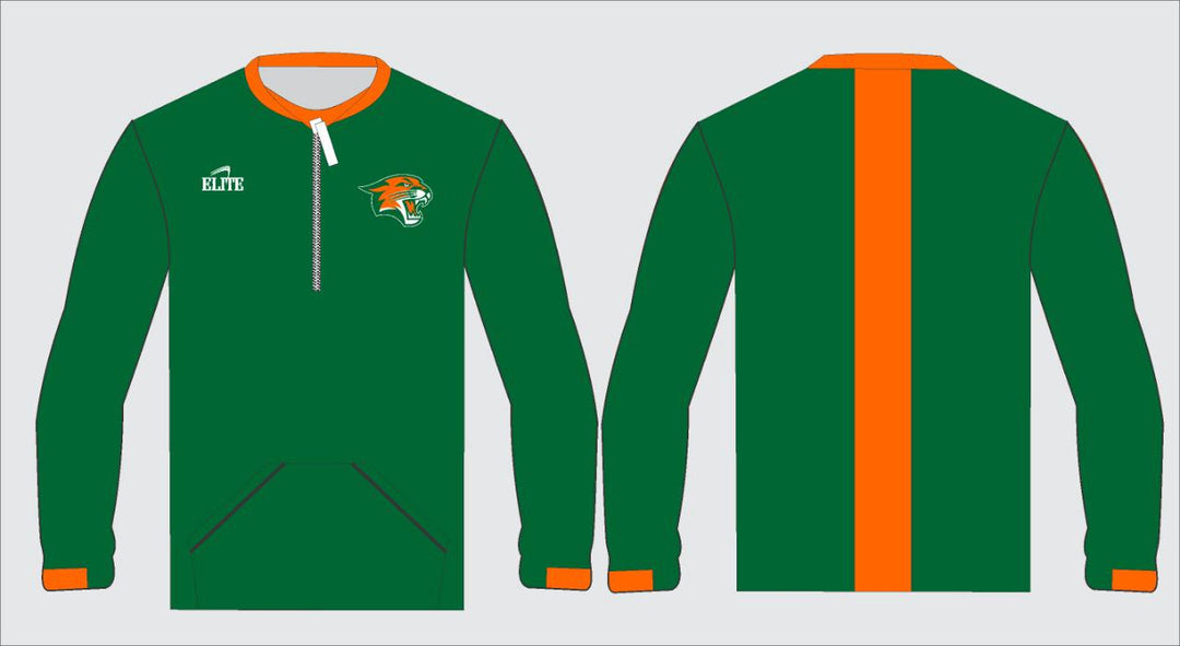 Capitol MS - Long Sleeve Half Zip Shirt Green