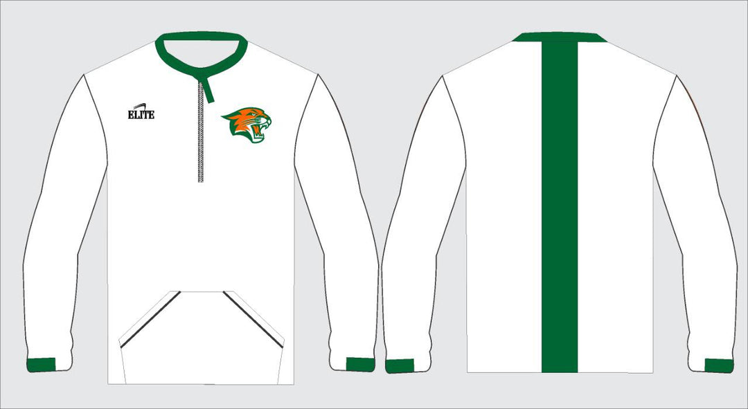 Capitol MS - Long Sleeve Half Zip Shirt White