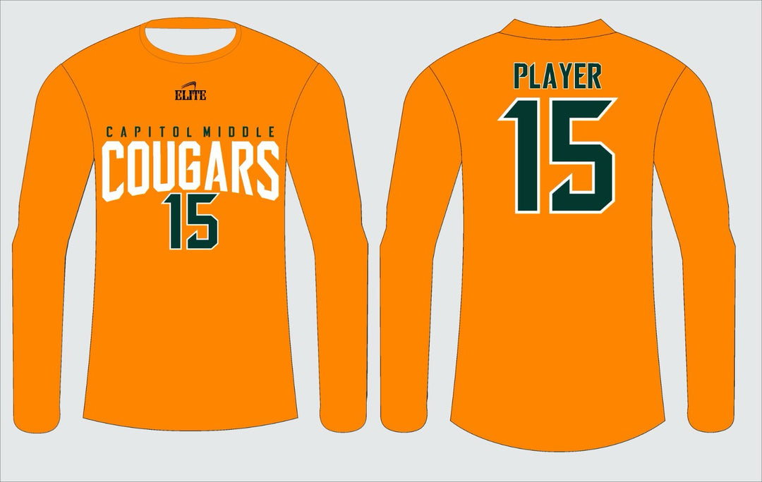 Cougars Long Sleeve Shirt - Yellow