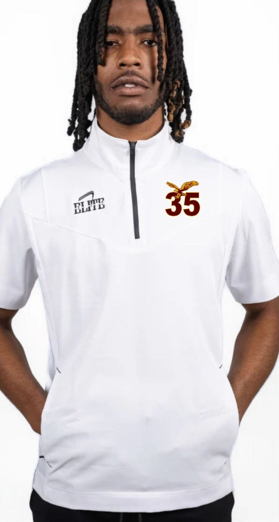 McDonough 35 Team Shop Panel Pullover - White