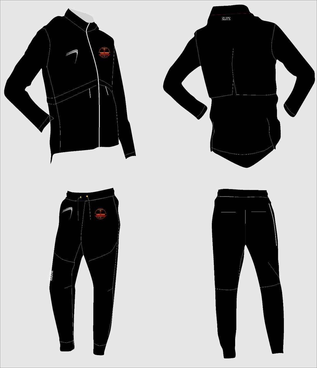 Tara High School - Travel Suit Black