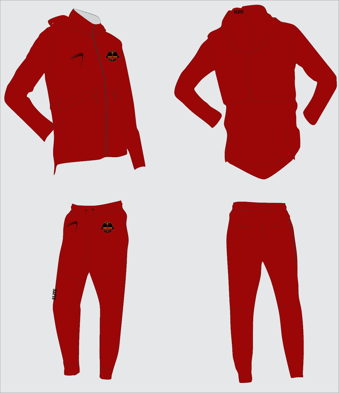 Tara High School - Travel Suit Maroon