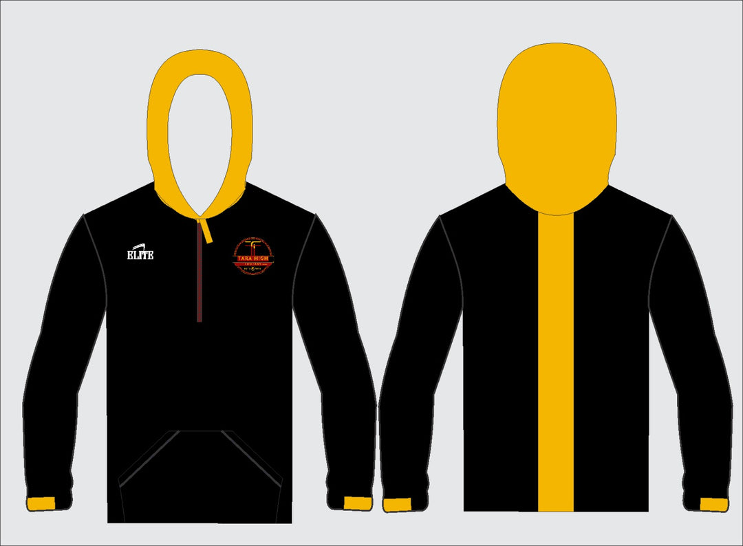 Tara High School - Long Sleeve Micro with Hood Black