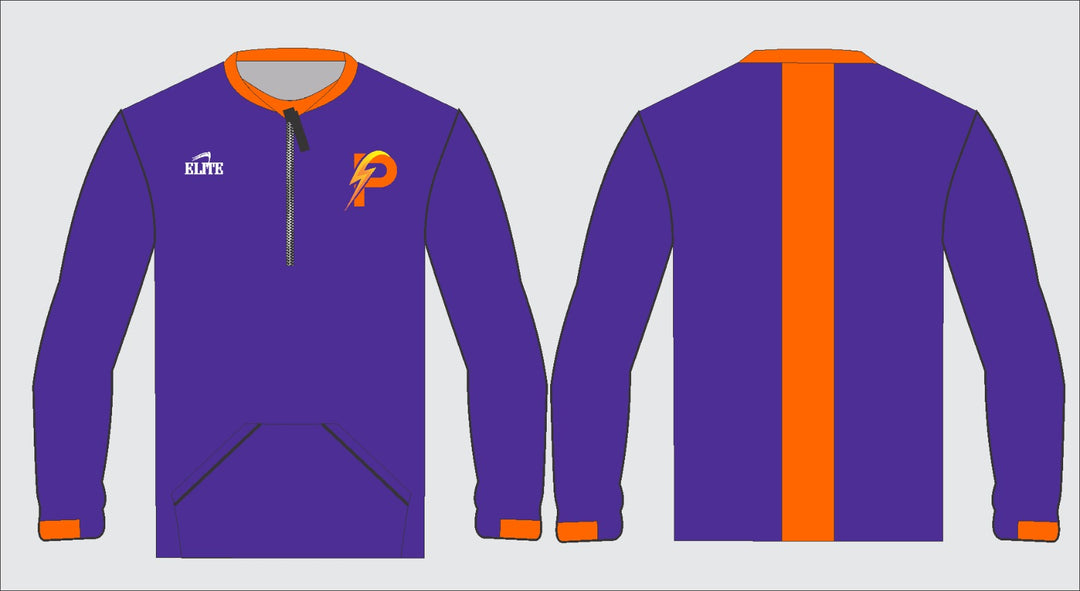 LA Power - Long Sleeve Micro Half Zip Navy Blue