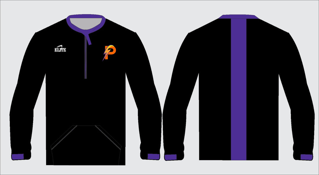 LA Power - Long Sleeve Micro Half Zip Black