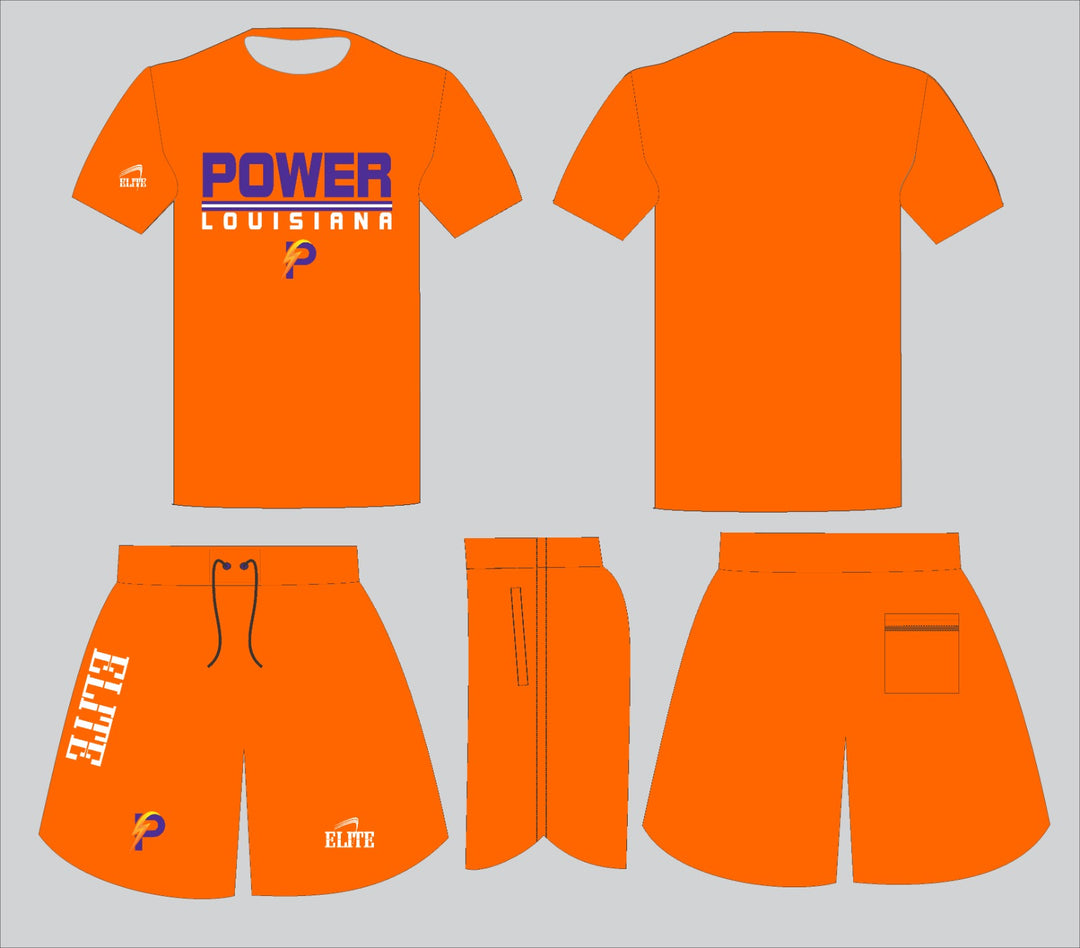 LA Power - Shirt and Short Orange