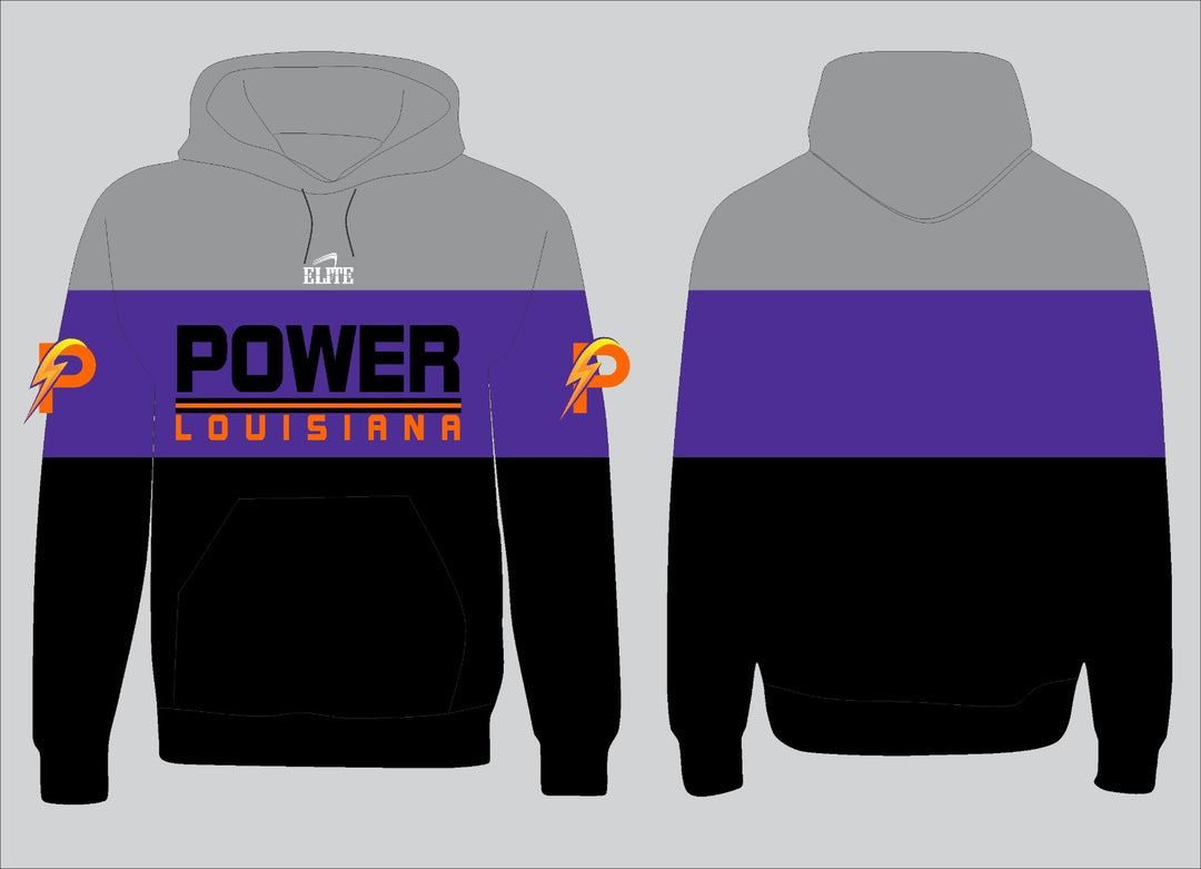 POWER TEAM STORE Hoodie - Black and Grey