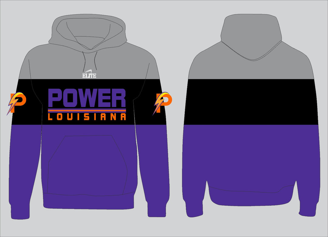 POWER TEAM STORE Hoodie - Purple and Grey