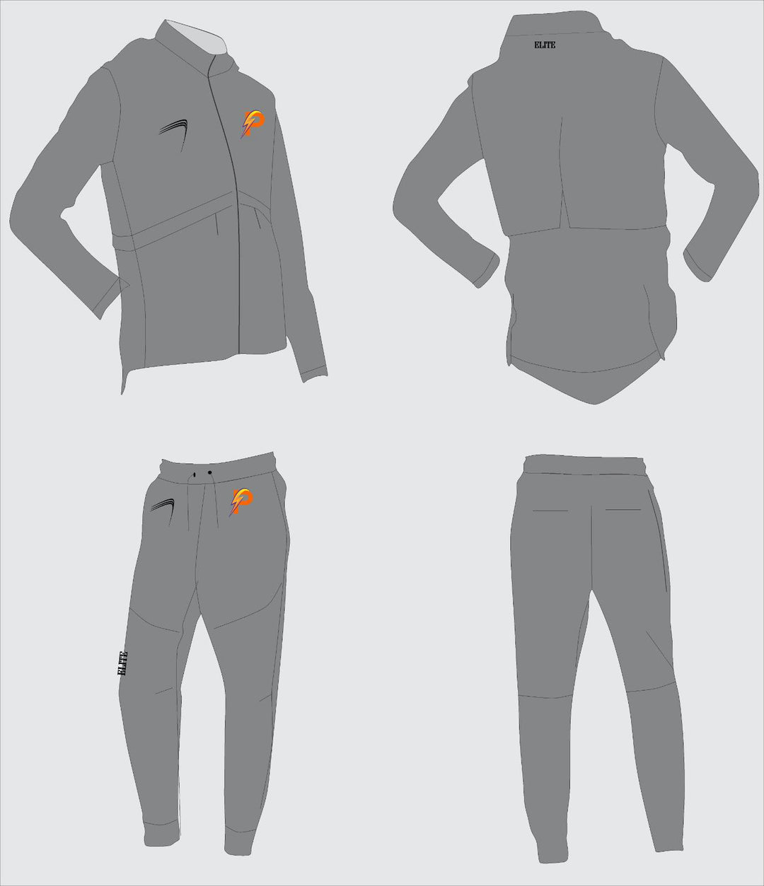 POWER TEAM STORE Track Suit - Grey