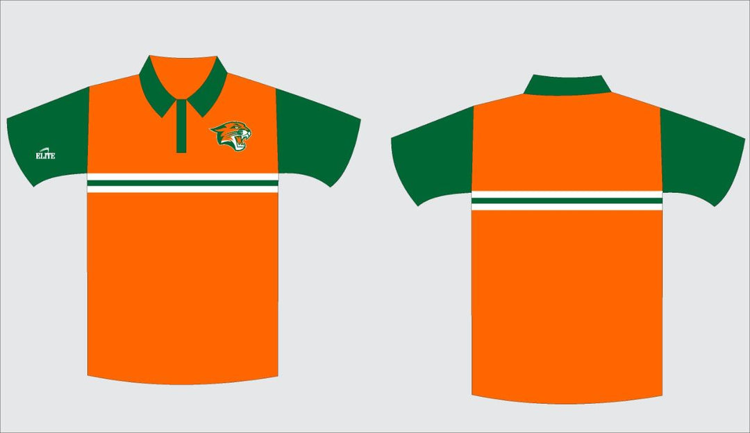 Capitol MS - Polo - Orange with Green Sleeve