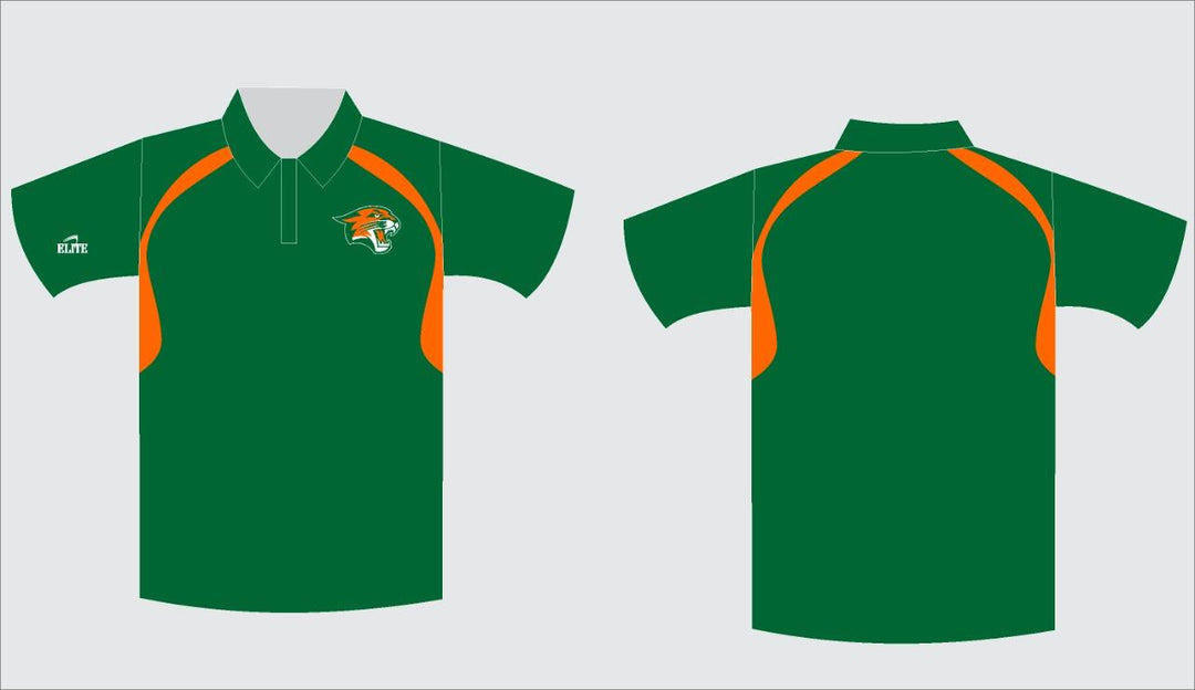 Capitol MS - Polo - Green With Shoulder Strip