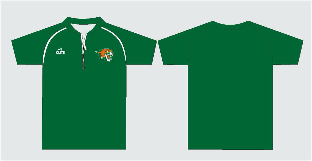 Capitol MS - Polo Half Zip Shirt - Green