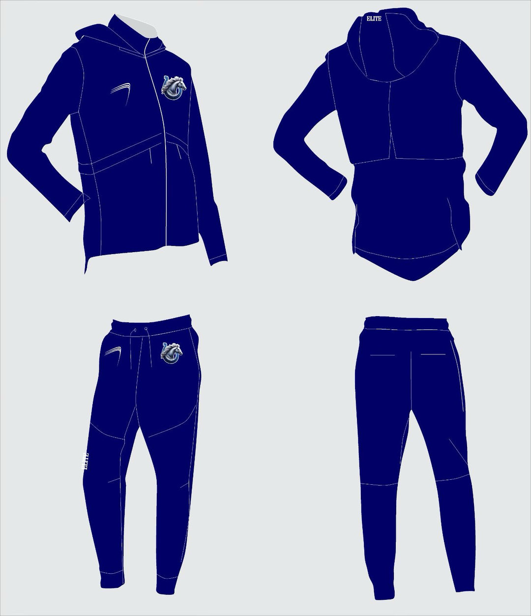 Scotlandville middle boys flex suit with hood