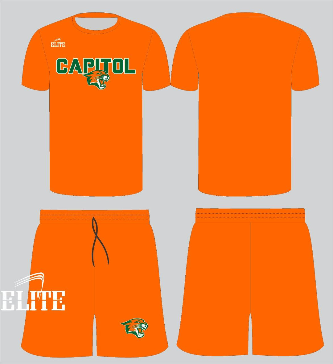 Capitol MS - T-Shirt & Short Set - Orange
