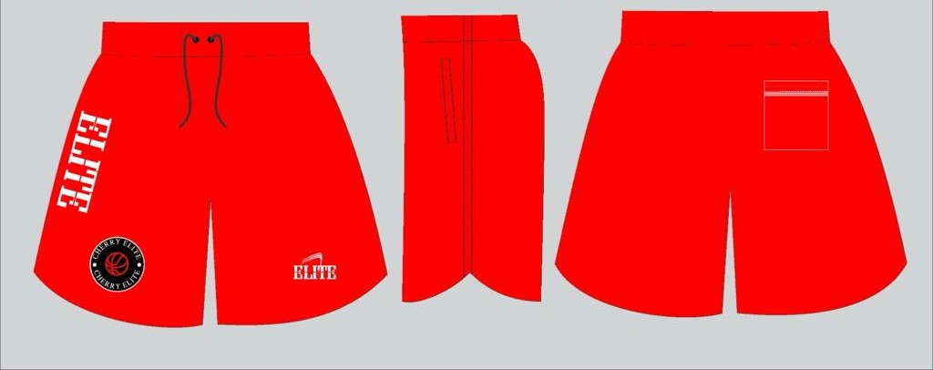 CHERRY BASKETBALL STORE short - red