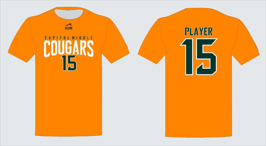 Cougars Short Sleeve Shirt - Yellow