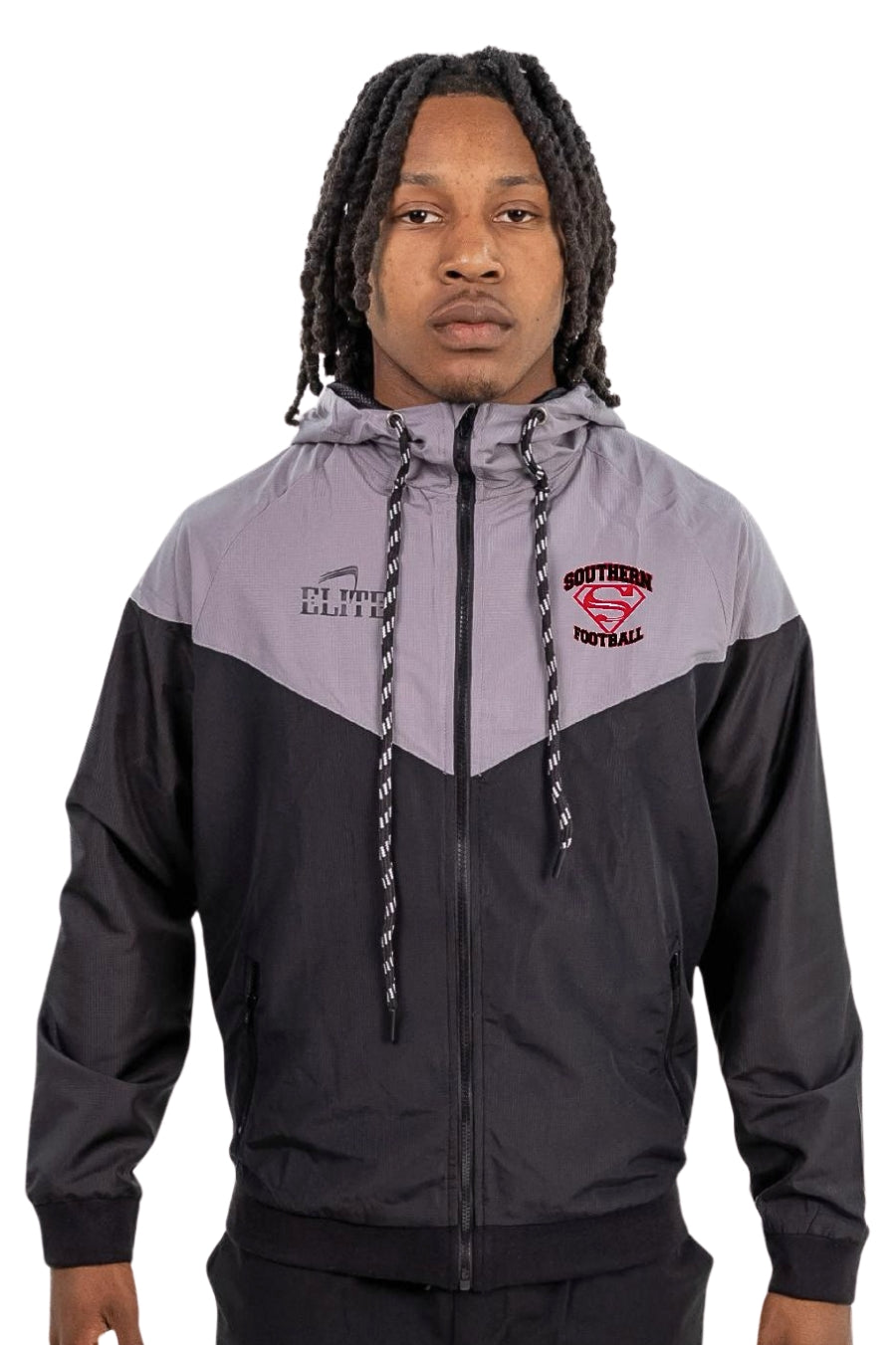 SOUTHERN HIGH FOOTBALL TEAM SHOP WINDBREAKER-GREY&BLK - SUP