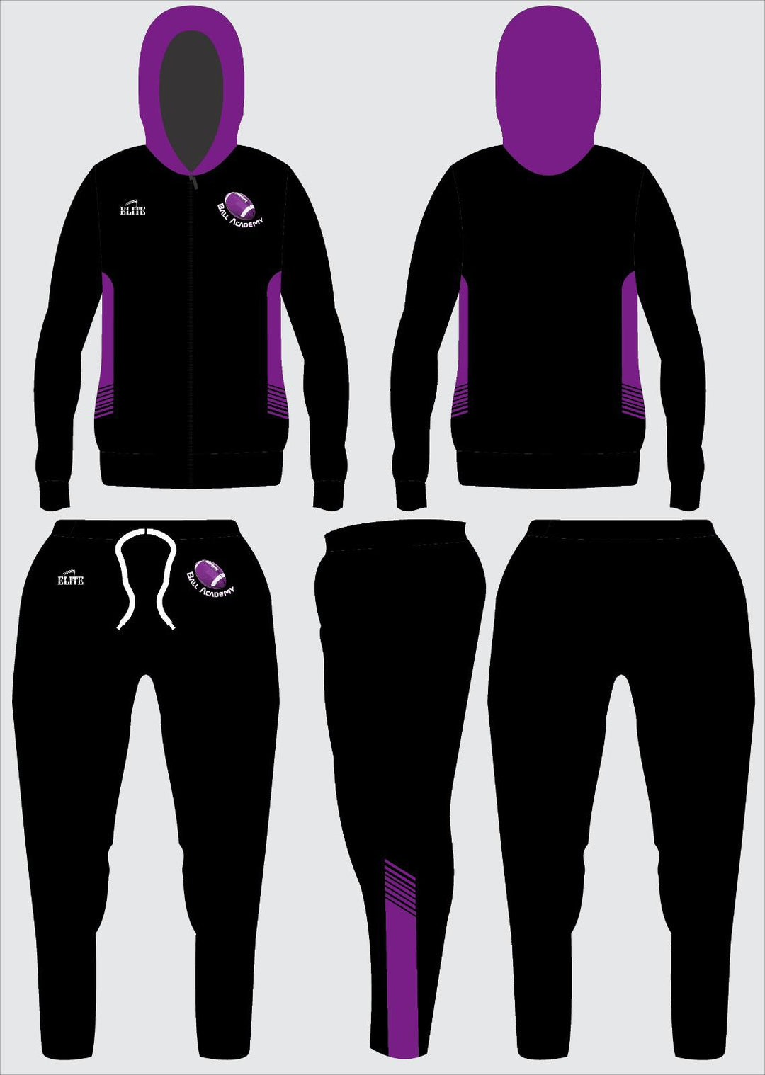 Ball Academy Travel Suit - black