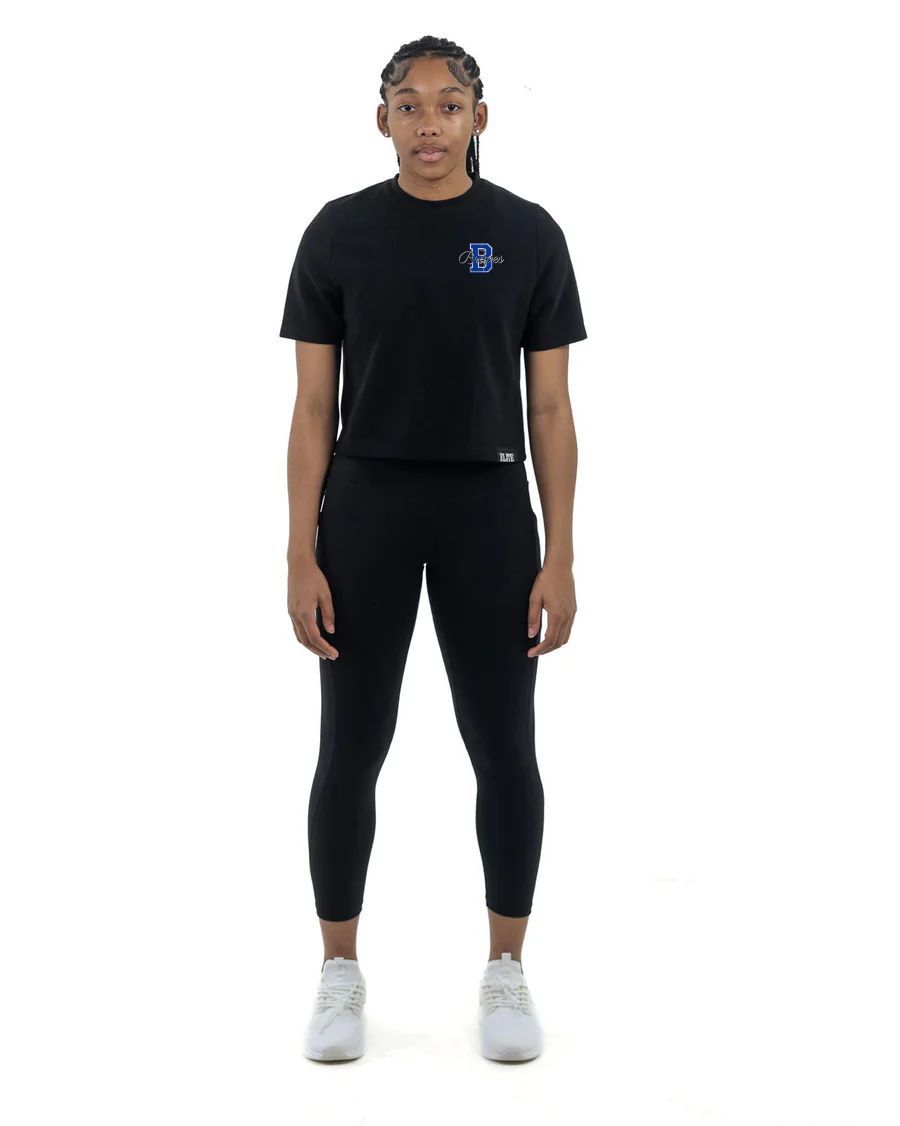 HL BOURGEOIS Women's Crop Shirt - Black