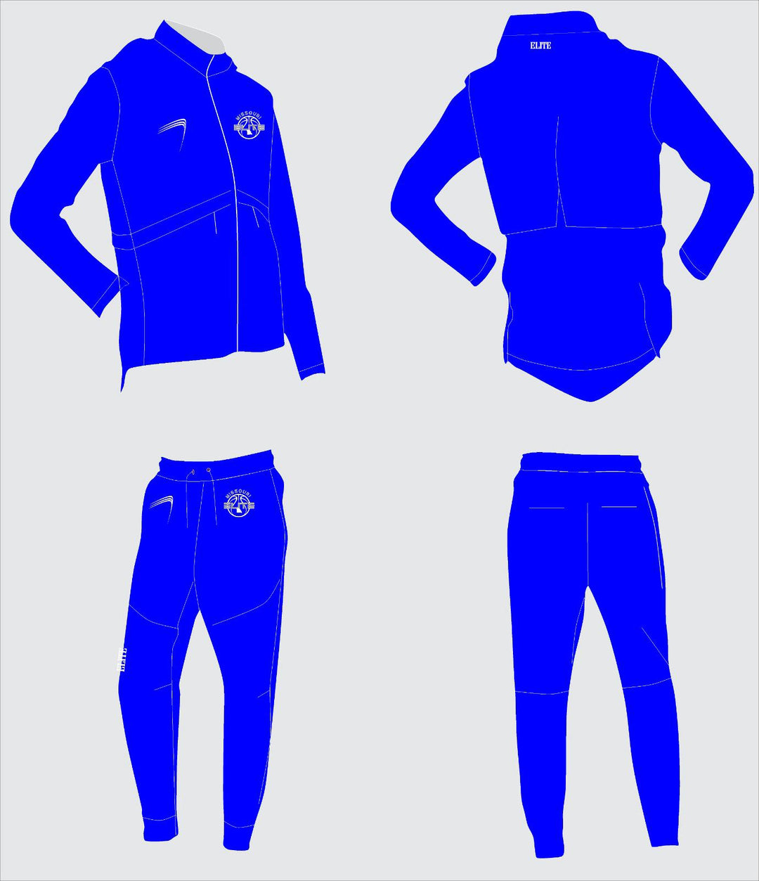 Missouri Elite Team - Travel Gear Suit Blue