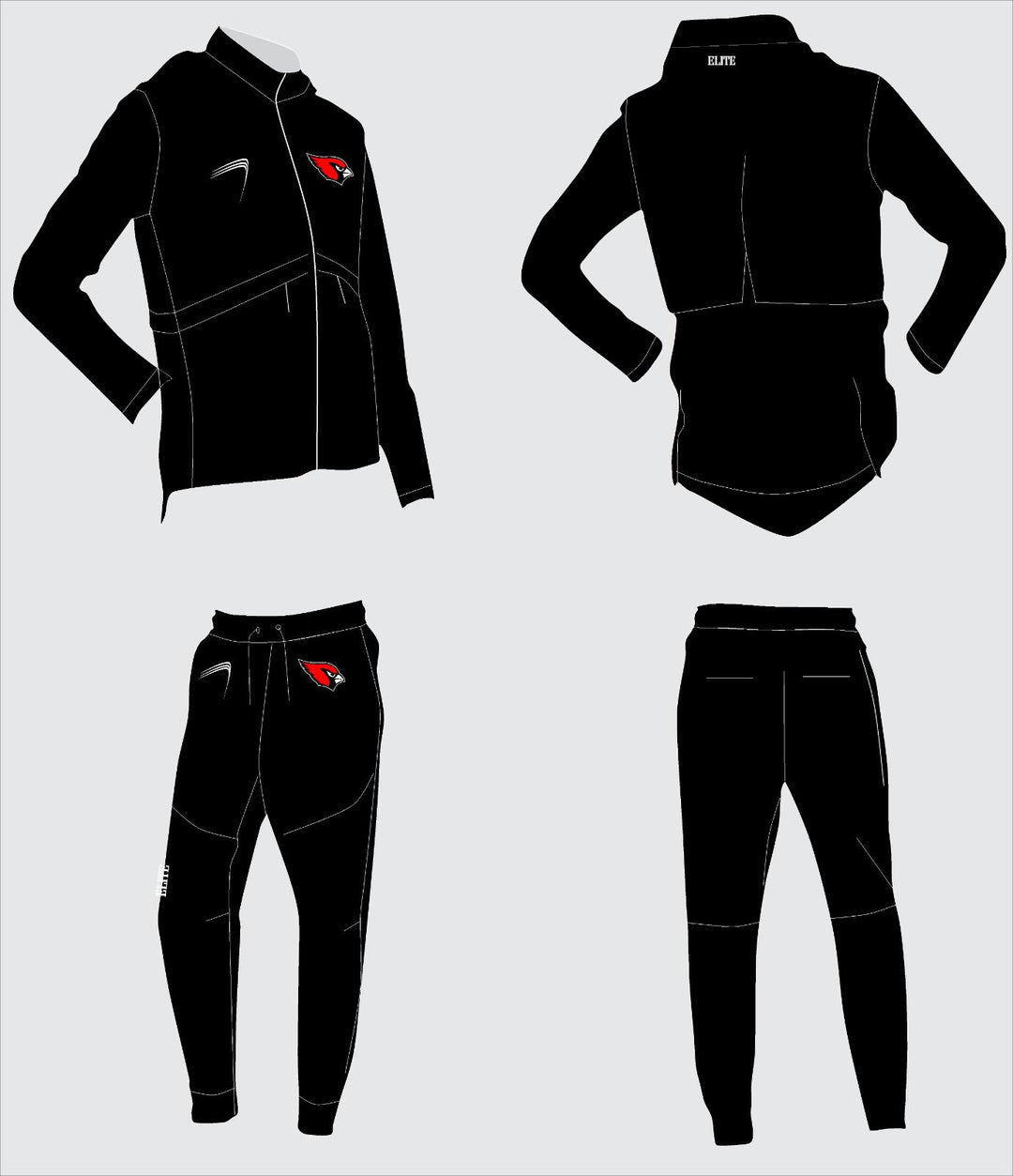 Camden Fairview High School - Travel Suit Black