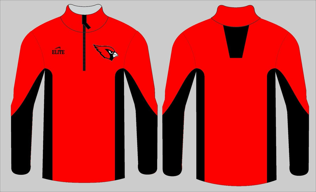 Camden Fairview High School - Half Zip Pullover Red