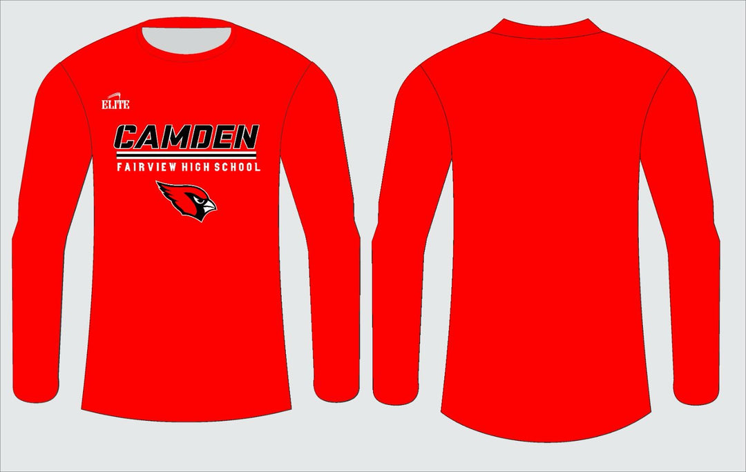 CAMDEN FAN SHOP - LONG SLEEVE SHIRT RED