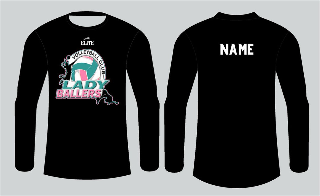 LADY BALLERS TEAM STORE - LONG SLEEVE SHIRT BLACK