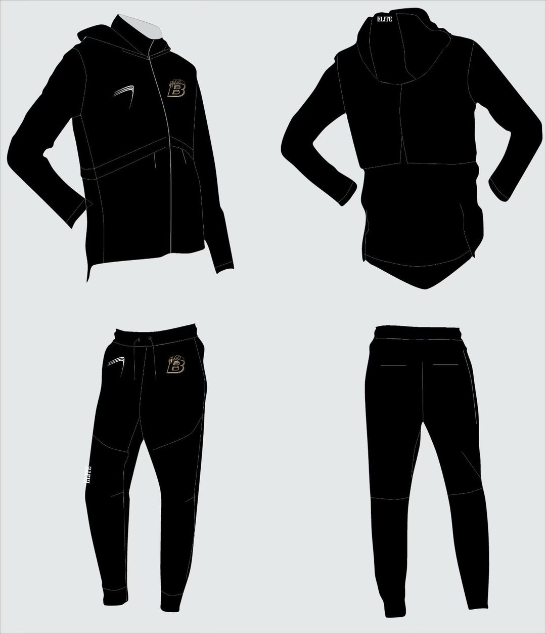 Bonnabel High Fan Store - Travel Gear Hoodie Suit Black