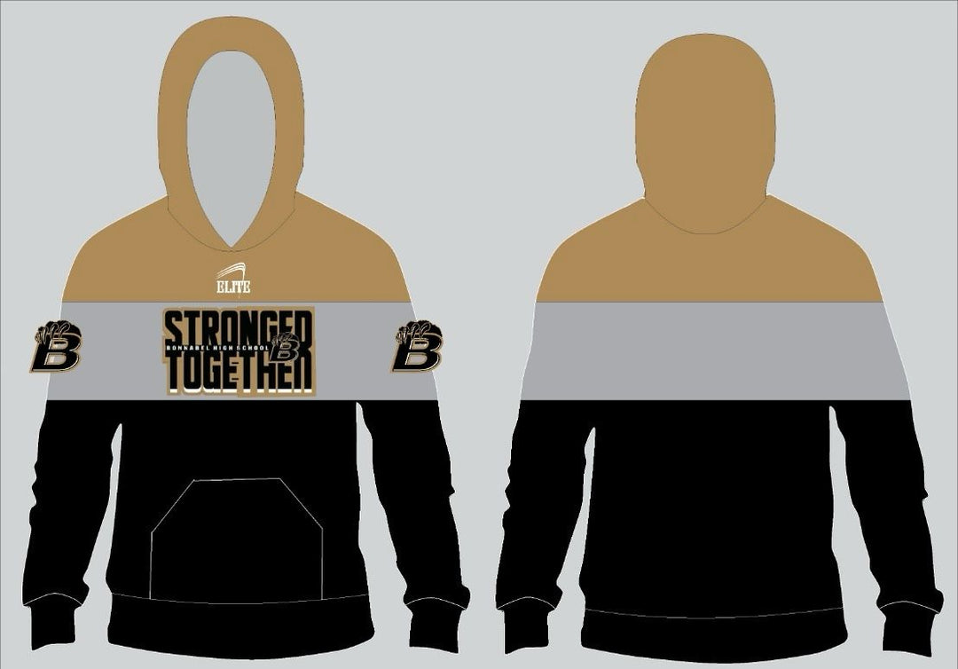 Bonnabel High Fan Store - Gold and Black Panel Hoodie