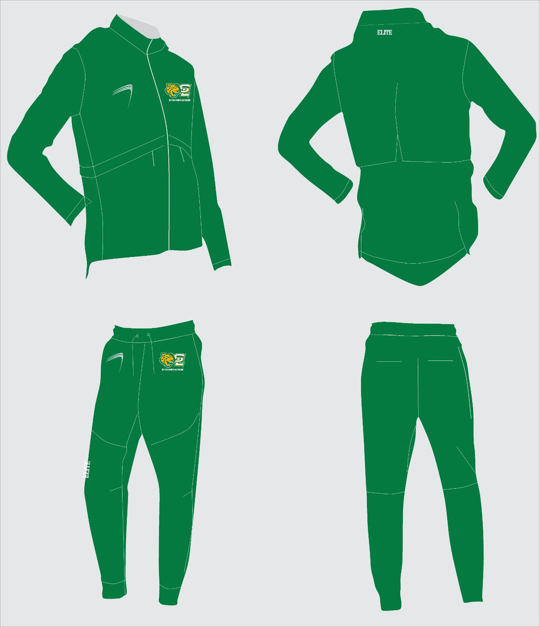 Southern Lab Media Team - Green Travel Suit without Hood