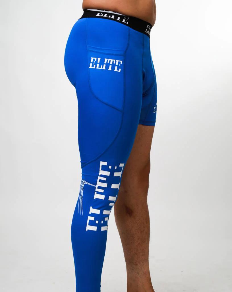 Elite One Legged Tights - Blue – ELITE BY ECW - Team Sports