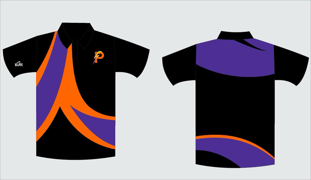 LA Power-Elite - Polo - Black Orange/Purple
