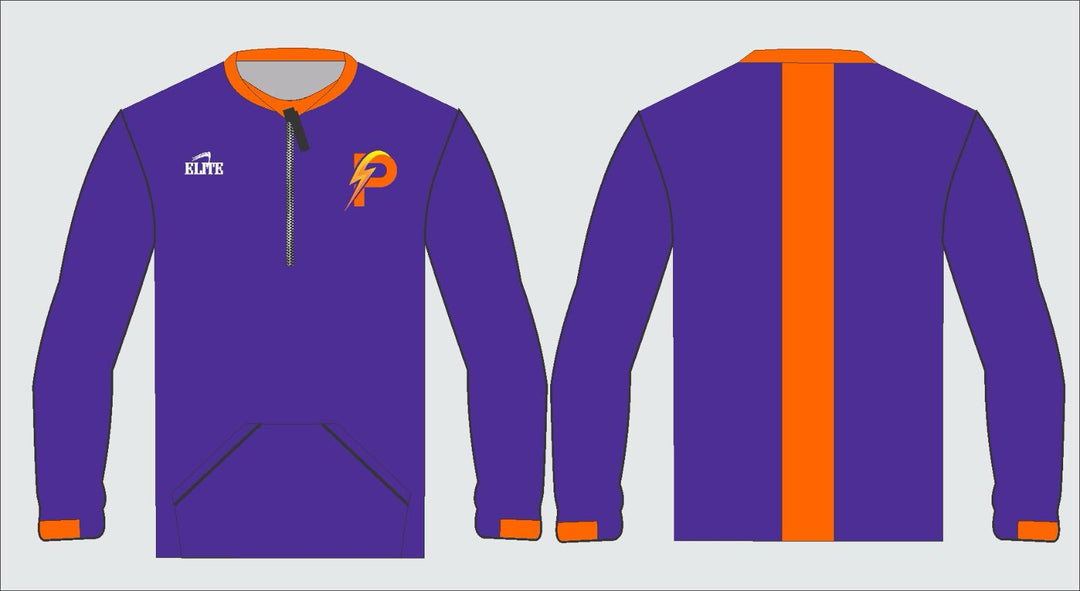 LA Power-Half zip-Long sleeve Shirt Purple/Orange