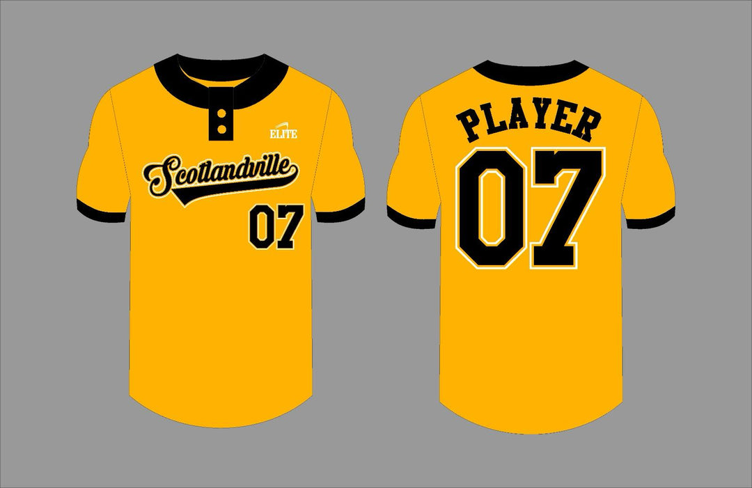Scotlandville Alumni Baseball Jerseys yellow