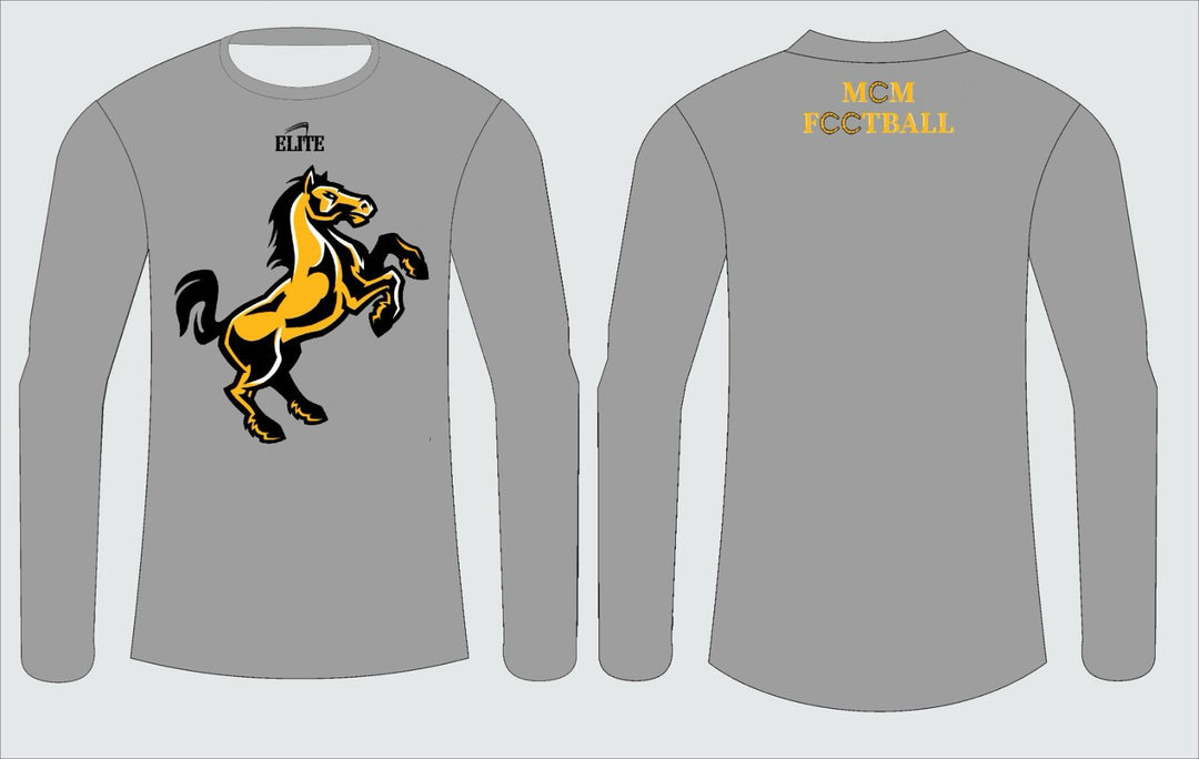 McMain Football Team Store - Long Sleeve Shirt - Grey