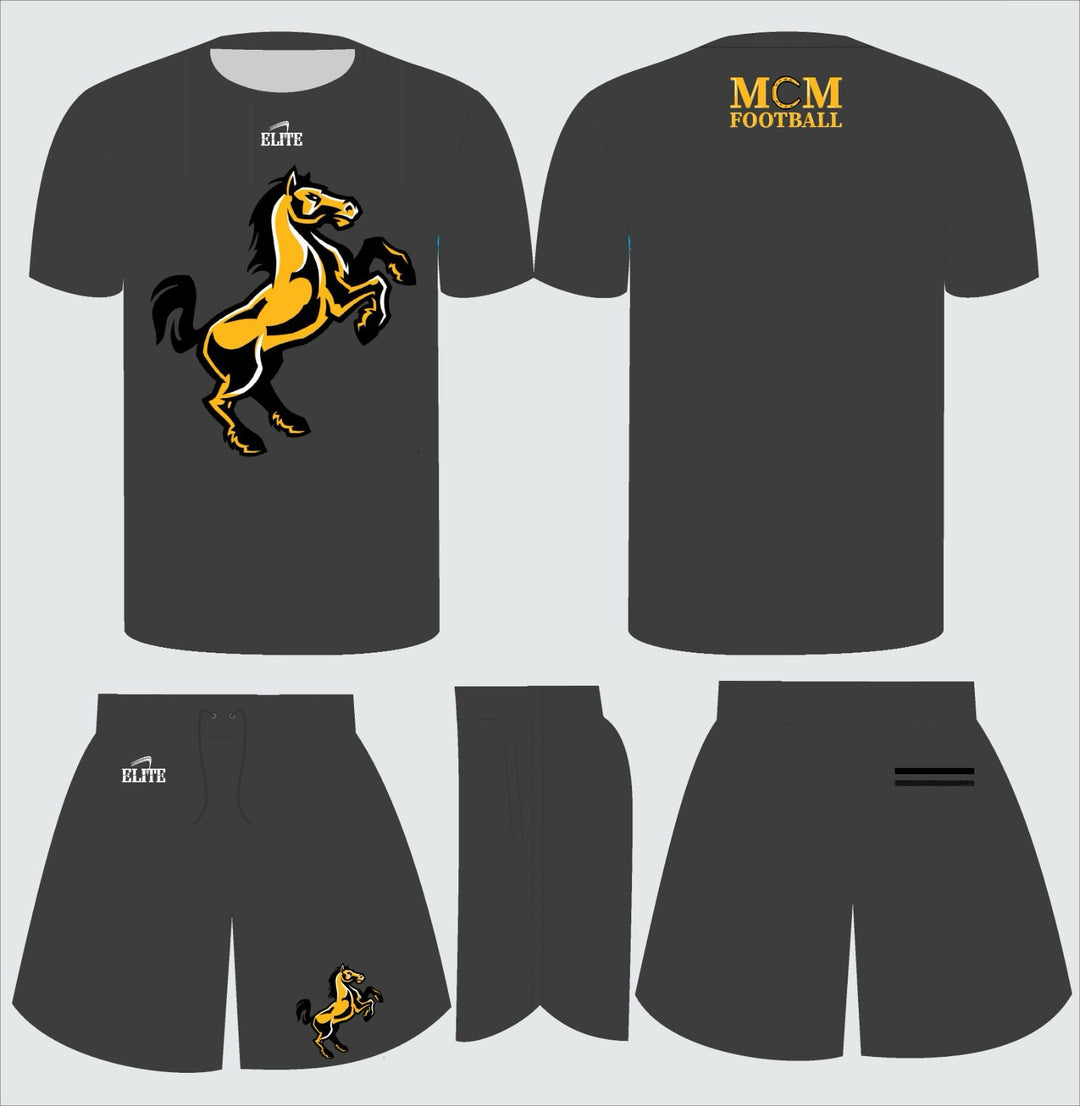 McMain Football Team Store - short and shirt set - Dark Grey