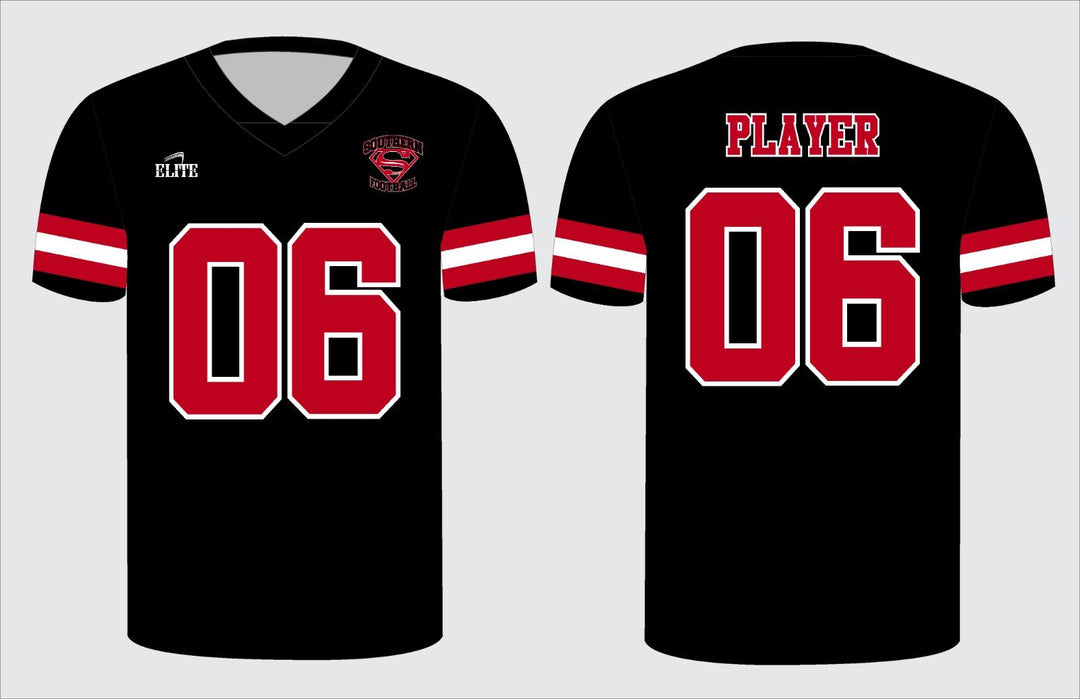 Southern Fan Name&Number FBall Jersey - Black