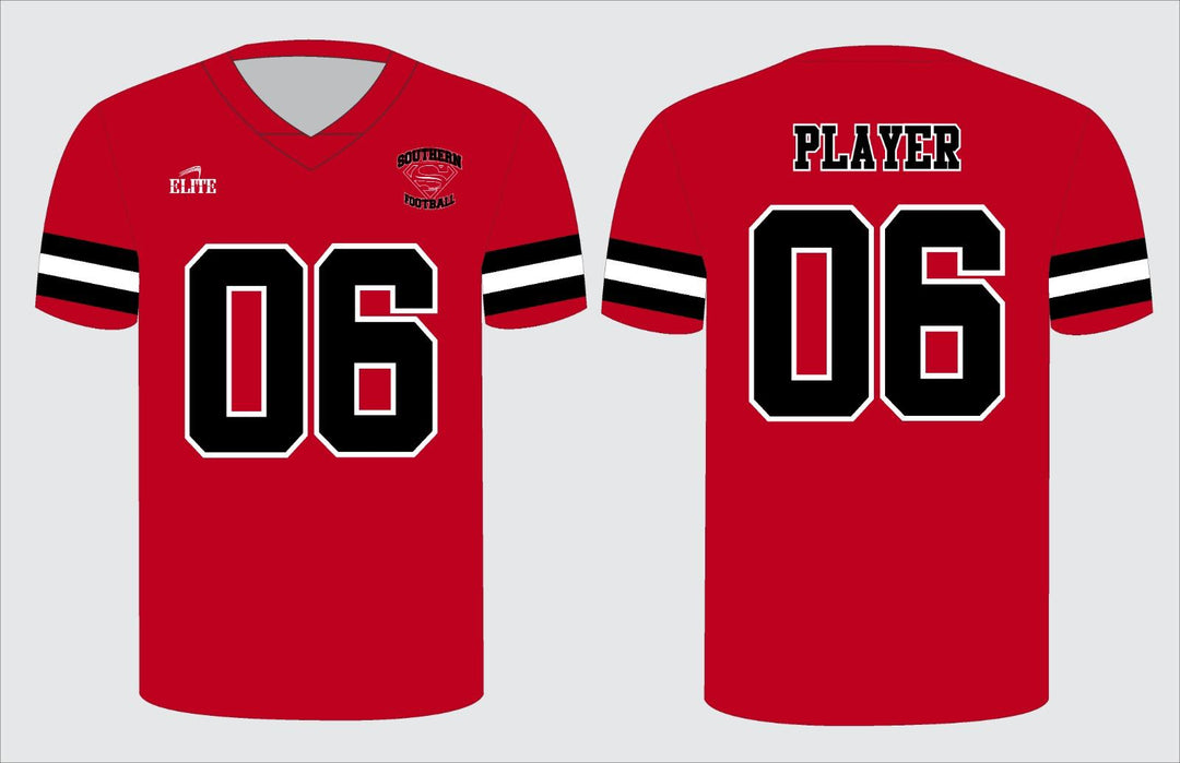 Southern Fan Name&Number FBall Jersey - Red