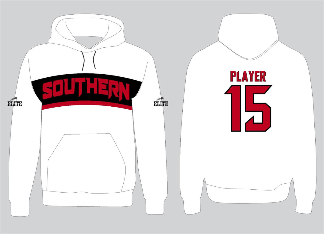 Southern Fan Name&Number Hoodie - White-Red