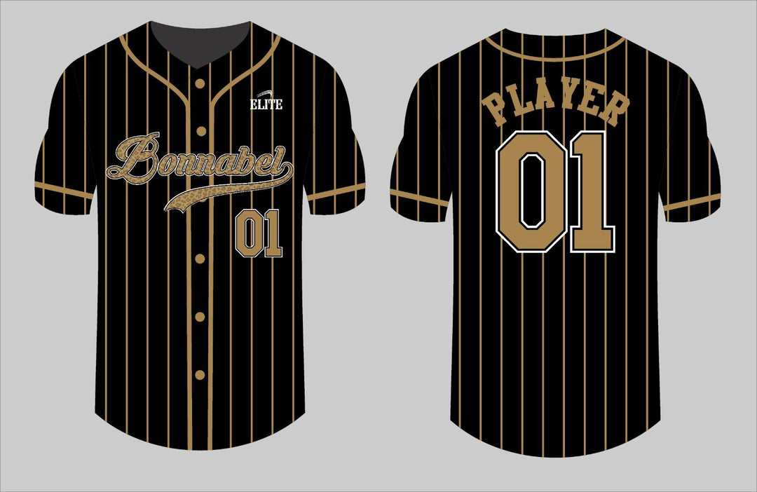Bonnabel Alumni Jersey - Black (Golden Pattern logo)