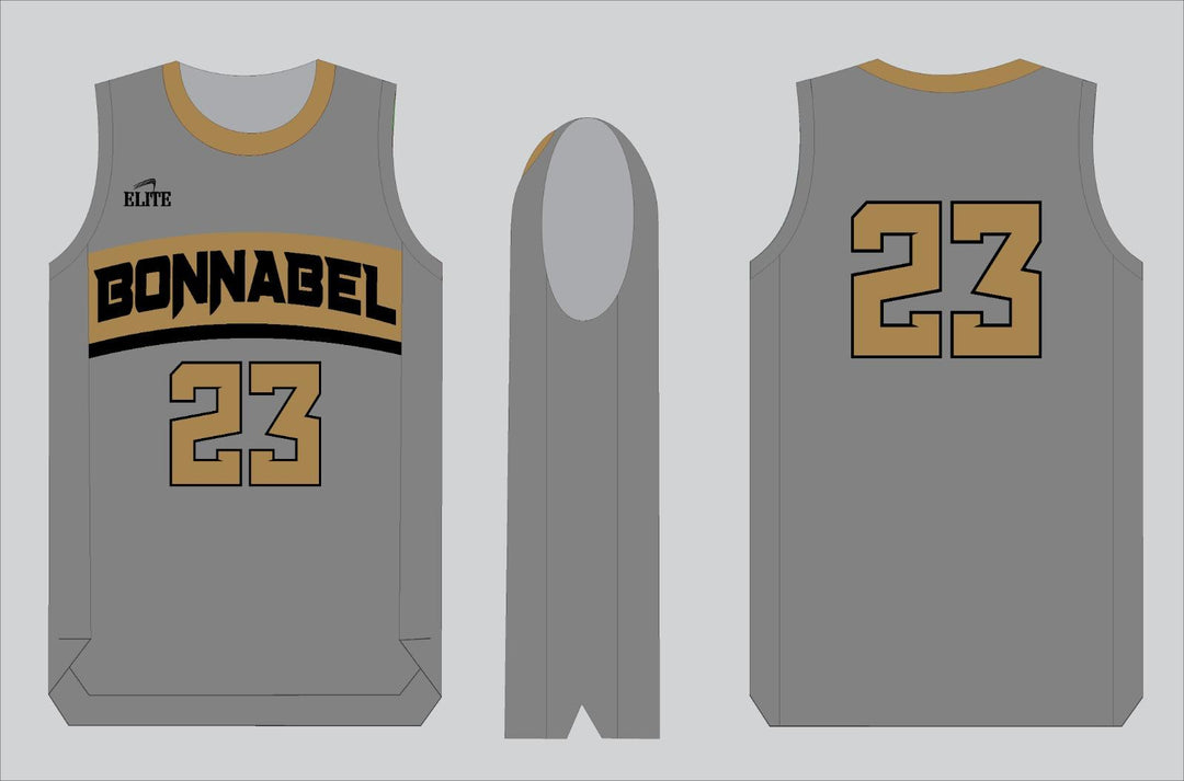 Bonnabel Fan Basketball Jersey - Grey
