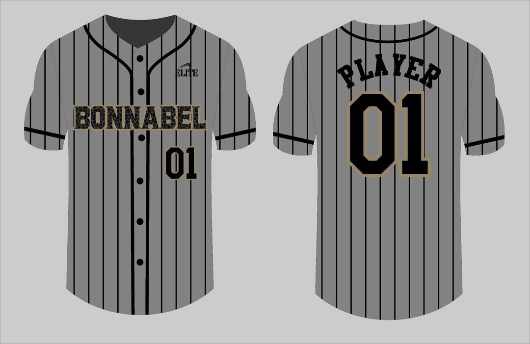 Bonnabel Fan Baseball Jersey - Grey
